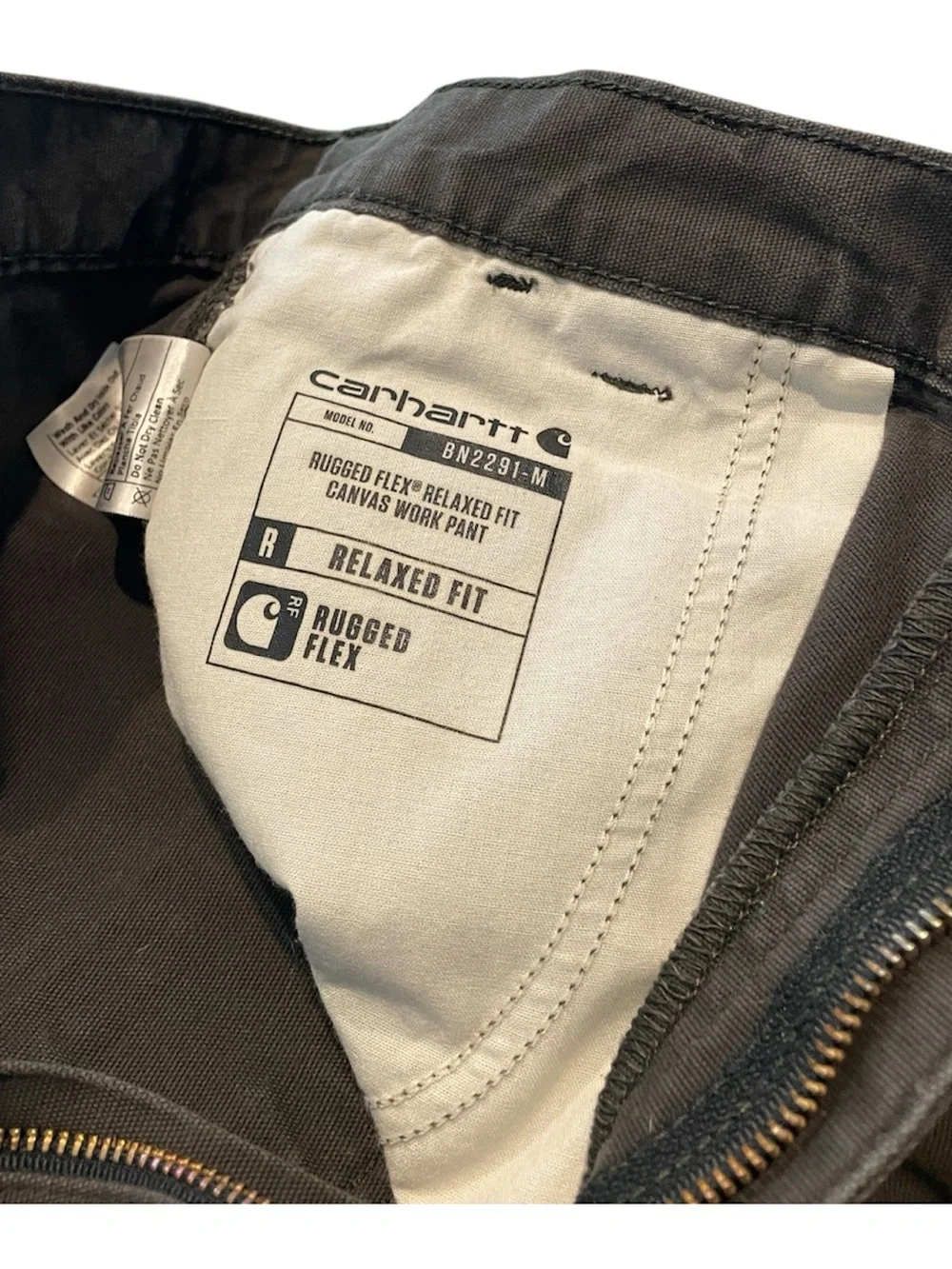Carhartt Rugged Flex Relaxed Fit Canvas Work Pants in Dark Gray